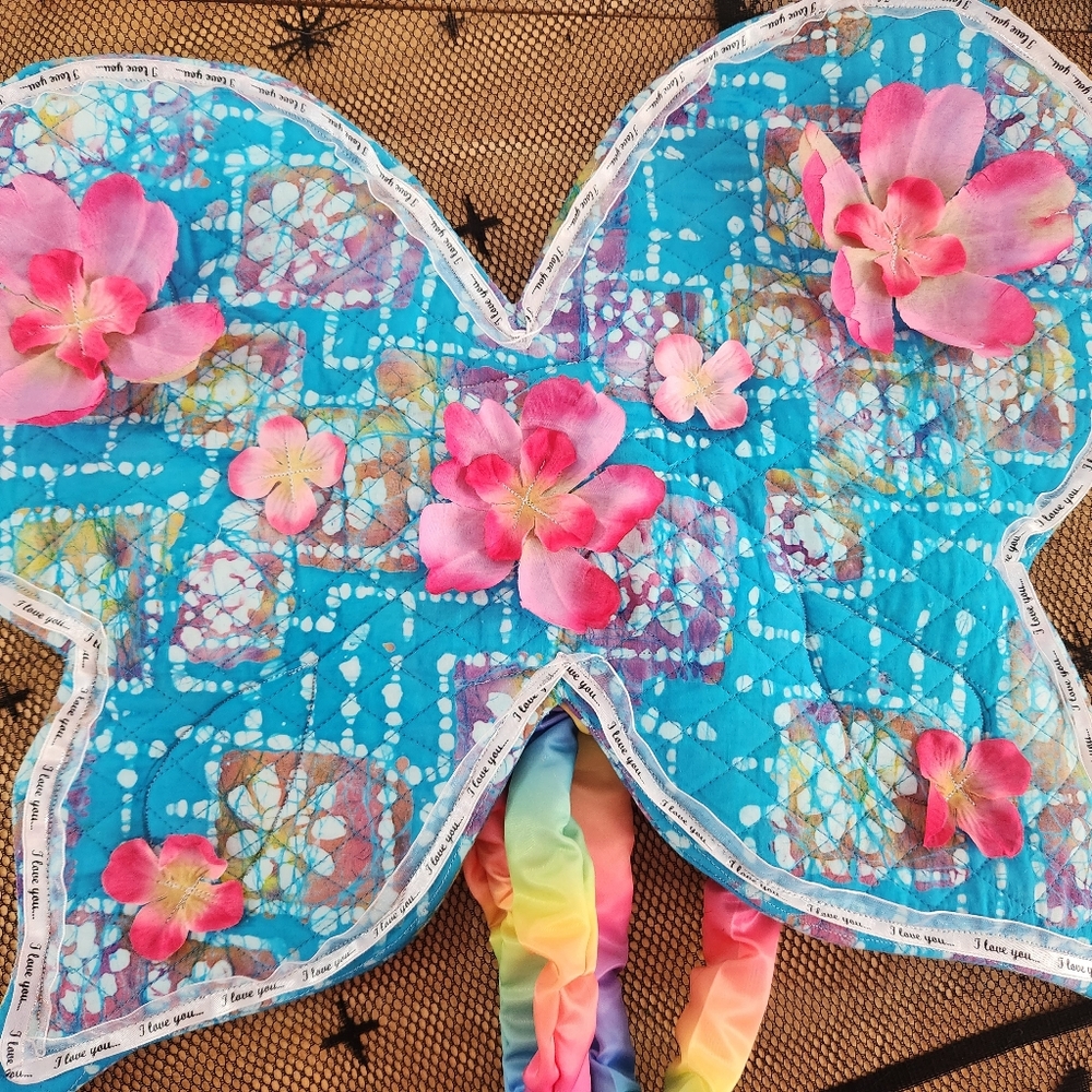 Quilted butterfly fairy wings